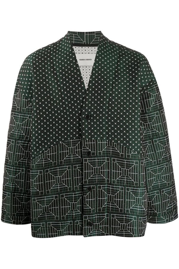 Henrik Vibskov Mirror Mix Jacket - Drain Mixer | Garmentory