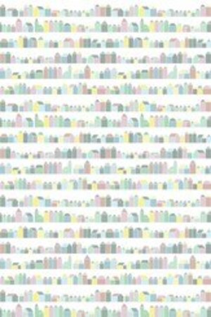 Inke HOUSES PASTEL WALL PRINT Inke HOUSES PASTEL WALL PRINT