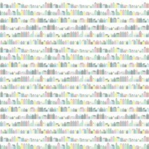 Inke HOUSES PASTEL WALL PRINT Inke HOUSES PASTEL WALL PRINT