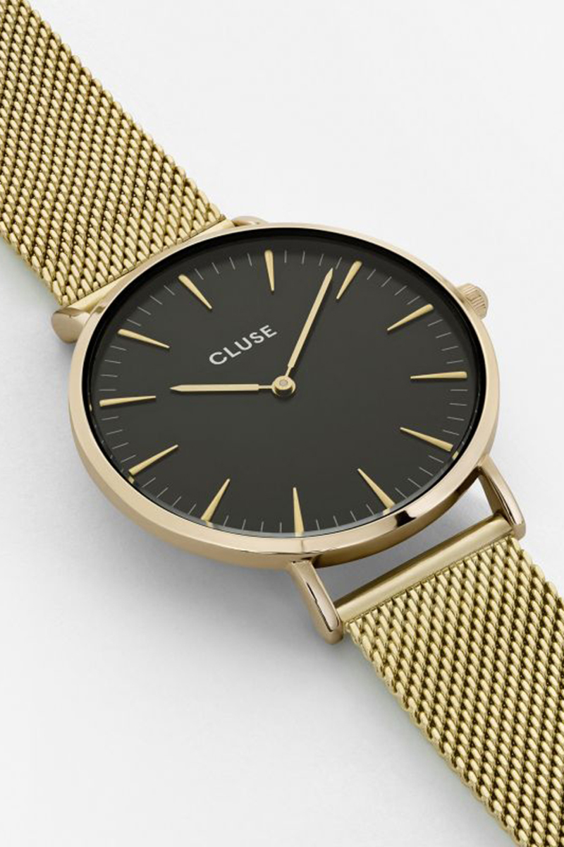 CLUSE WATCH La Boheme Mesh Gold/Black | Garmentory display picture 1