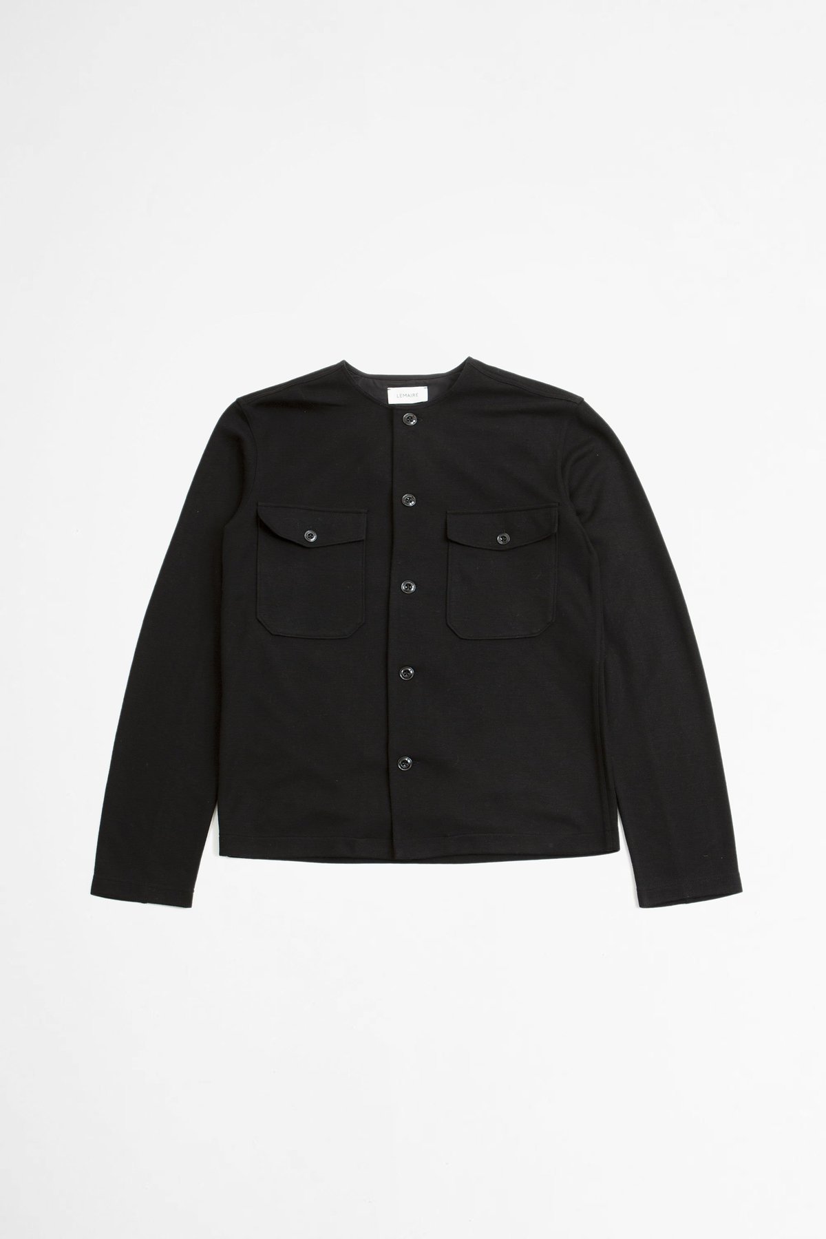 Lemaire Felted Overshirt - Black | Garmentory
