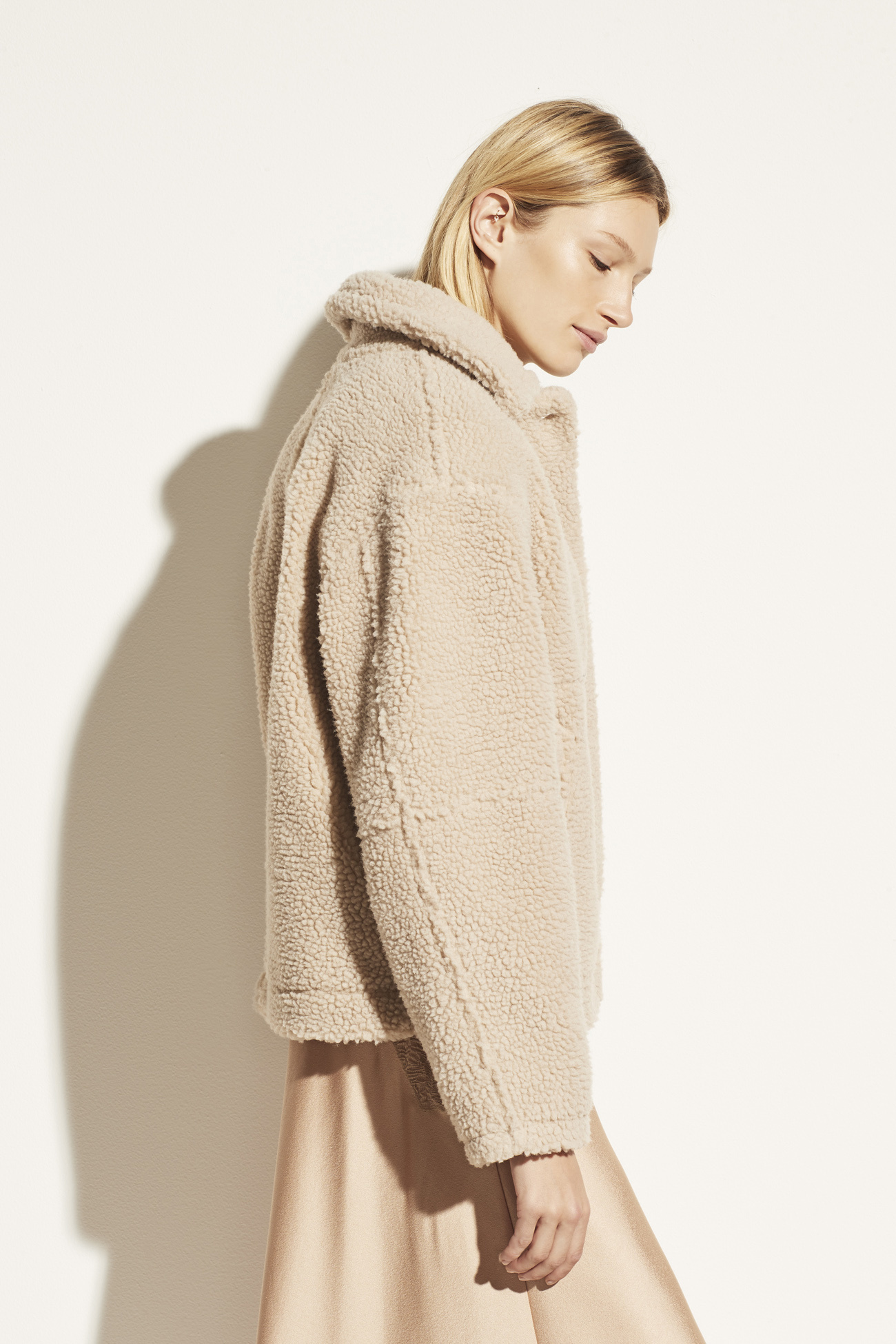 Vince Sherpa Jacket Beige Garmentory