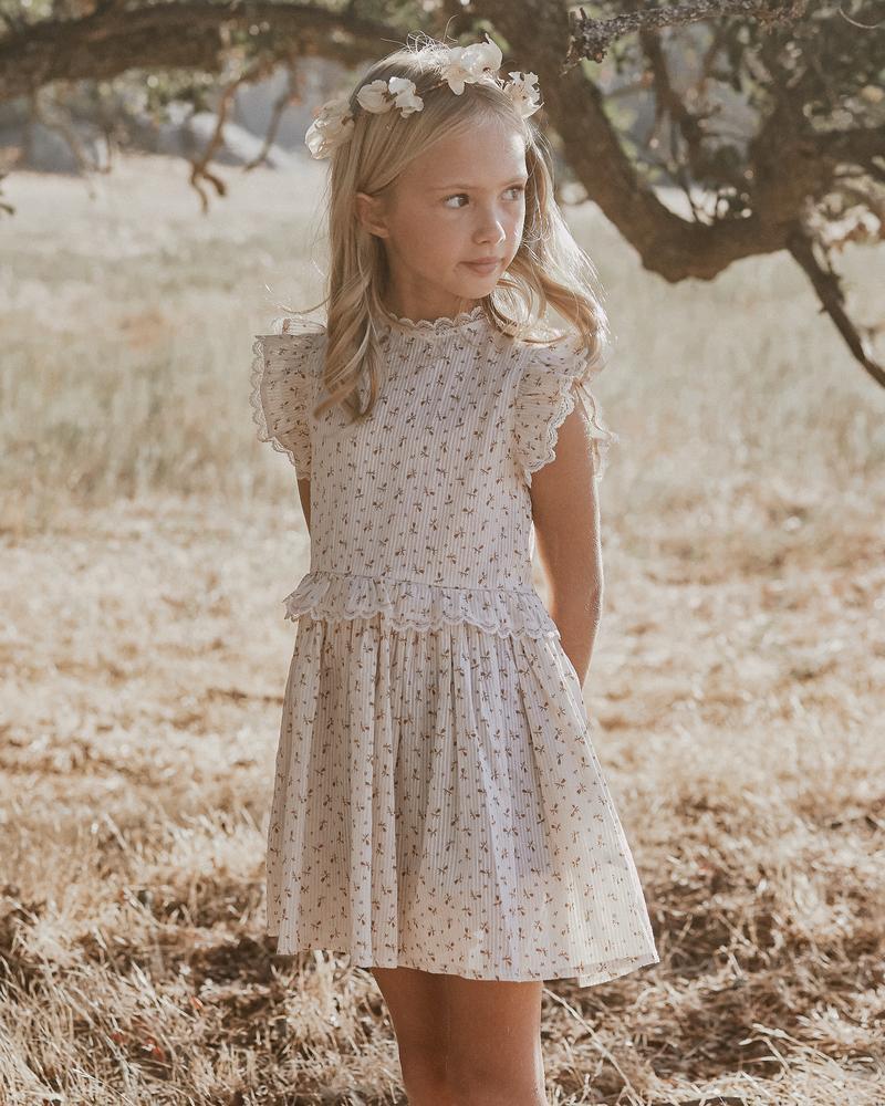 KIDS NoraLee Gold Fleur Alice Dress - Shell/gold | Garmentory