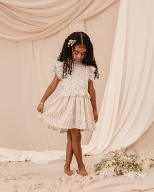 KIDS NoraLee Gold Fleur Alice Dress - Shell/gold