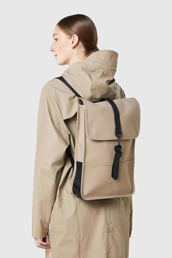 rains mini backpack beige