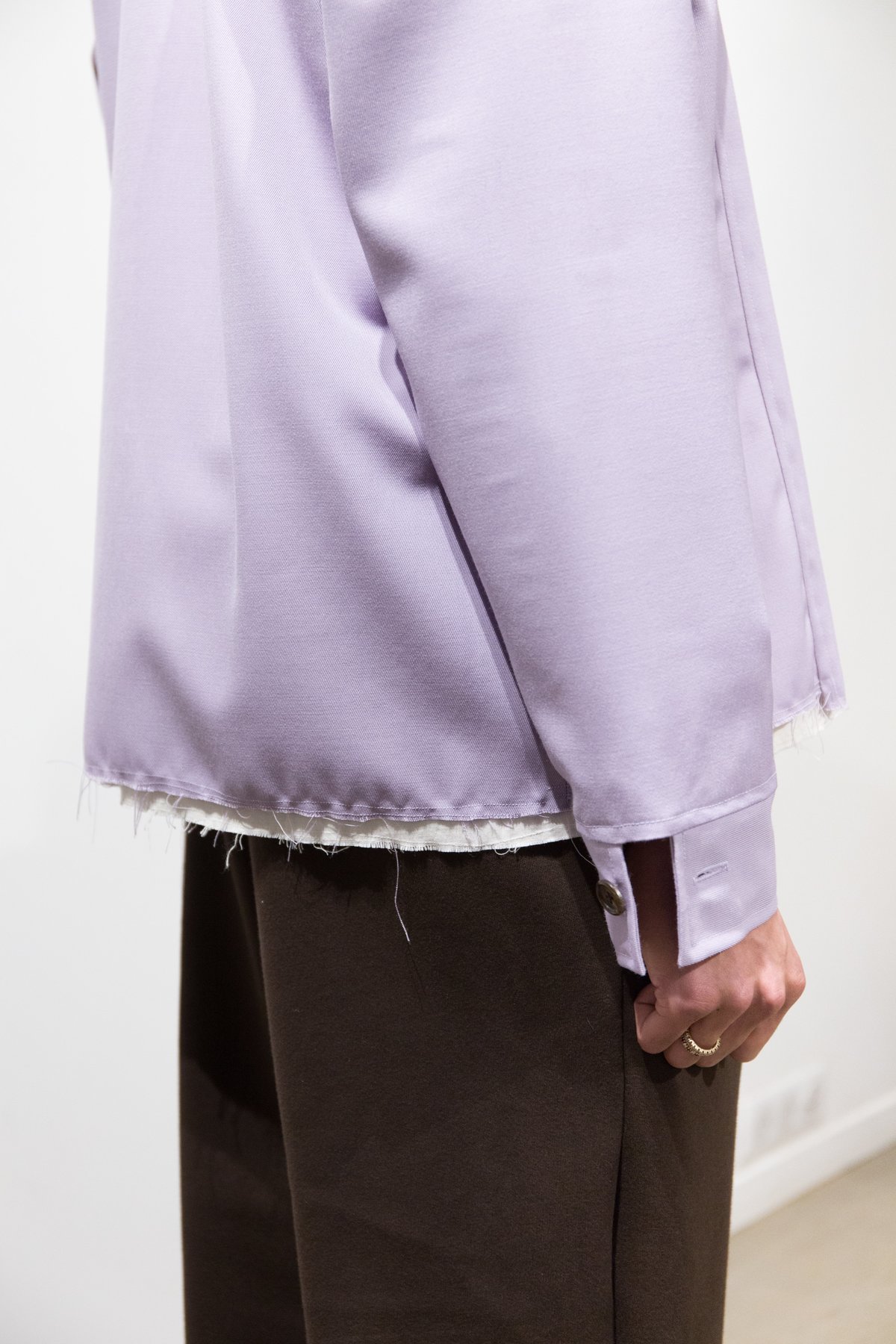 Camiel Fortgens Wool 70's Jacket - Lilac | Garmentory