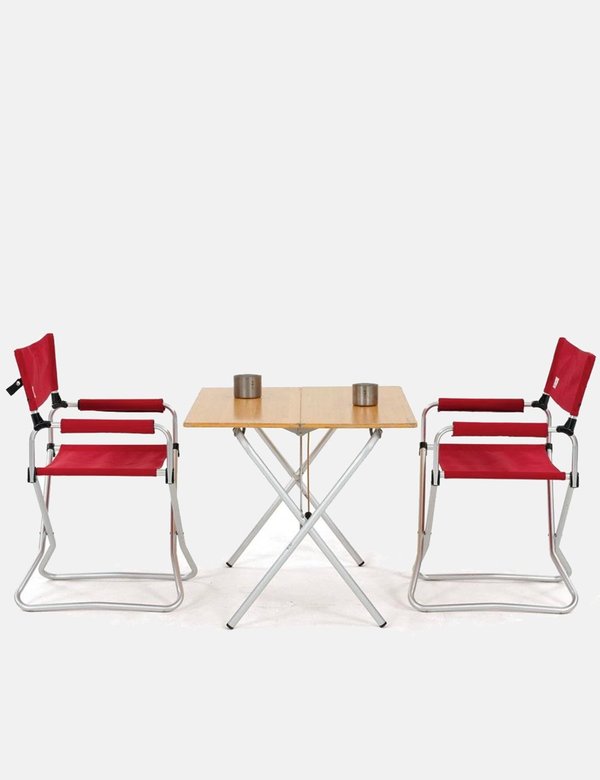 Snow Peak wide Folding Chair - Red Snow Peak wide Folding Chair - Red