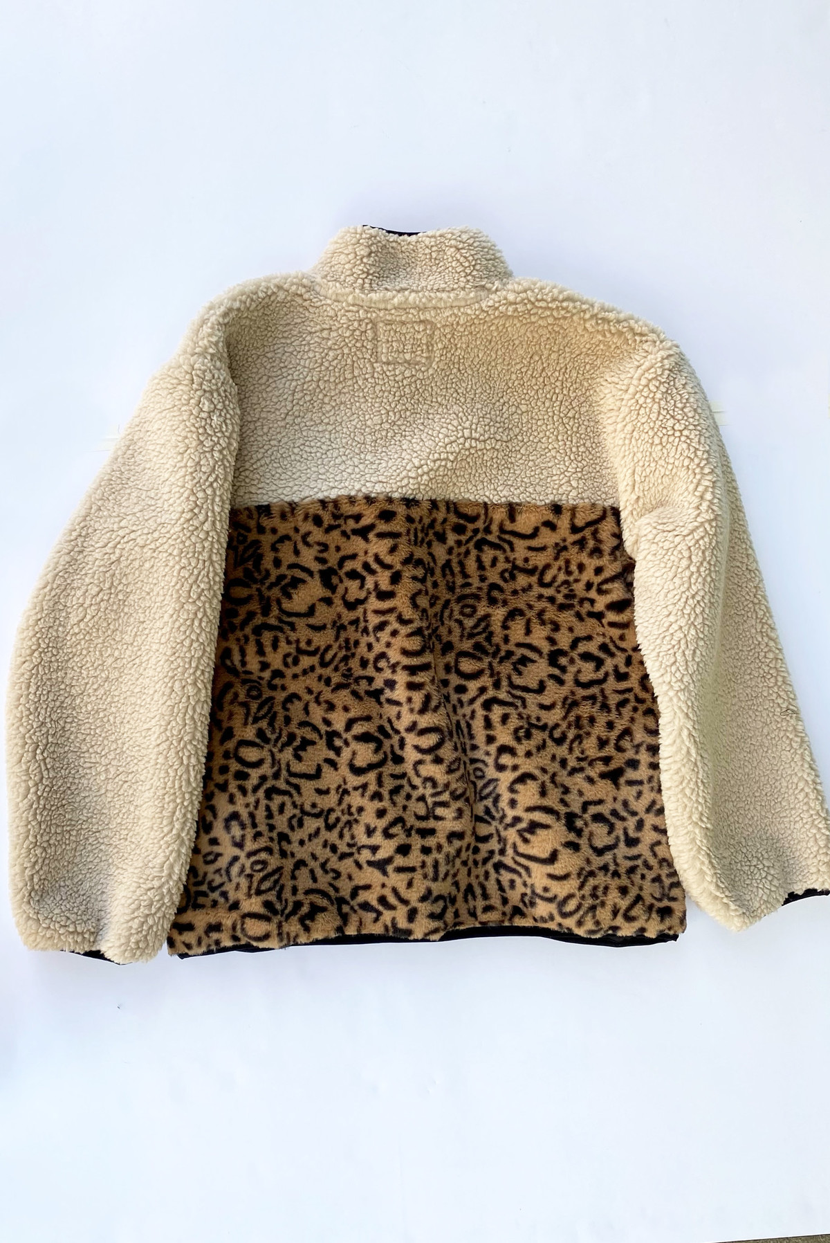 Rails Saga Fleece Pullover Cream Leopard Mix Garmentory