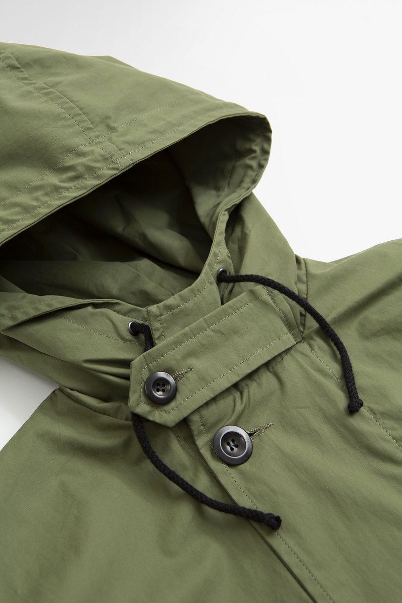 Margaret Howell Belted parka dry plainweave cotton Jacket