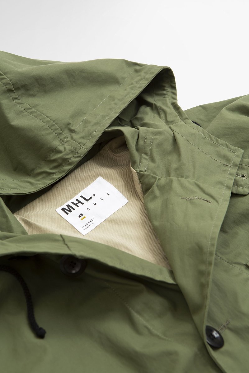 Margaret Howell Belted parka dry plainweave cotton Jacket