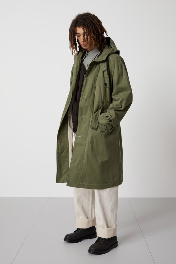 Margaret Howell Belted parka dry plainweave cotton Jacket
