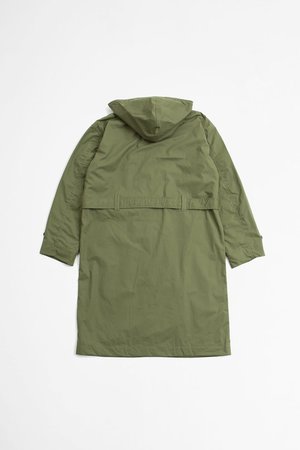 Margaret Howell Belted parka dry plainweave cotton Jacket - Sage
