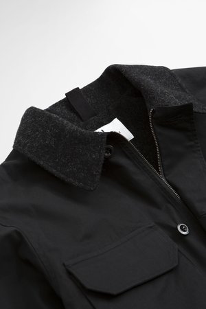 Margaret Howell Dry Plainweave cotton Deck Jacket - Black | Garmentory