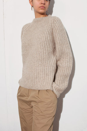 Shaina Mote Volume Trouser in Beige