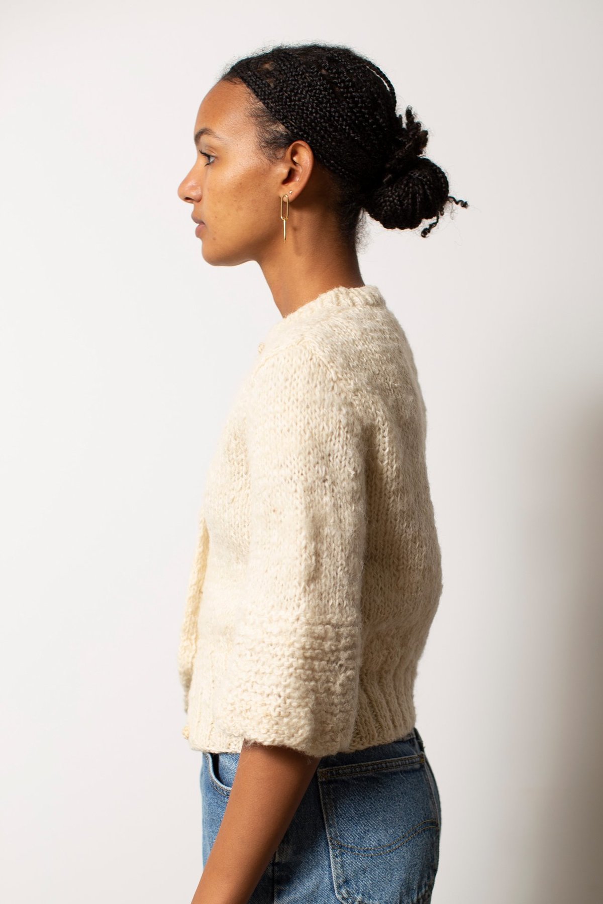 Vintage Bell Sleeve Cardigan - Ivory | Garmentory