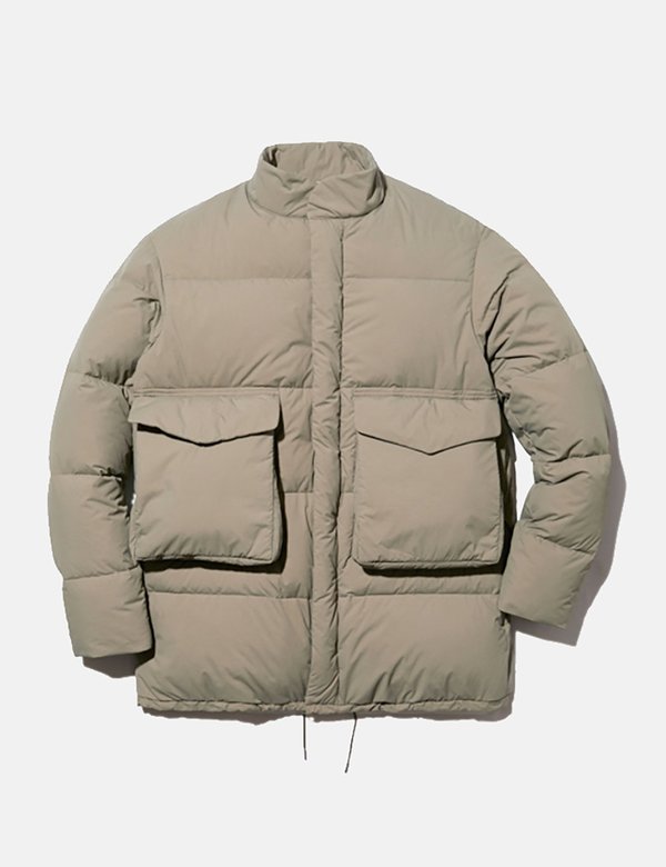 Snow Peak Recycled NY Ripstop Down Jacket - Beige | Garmentory