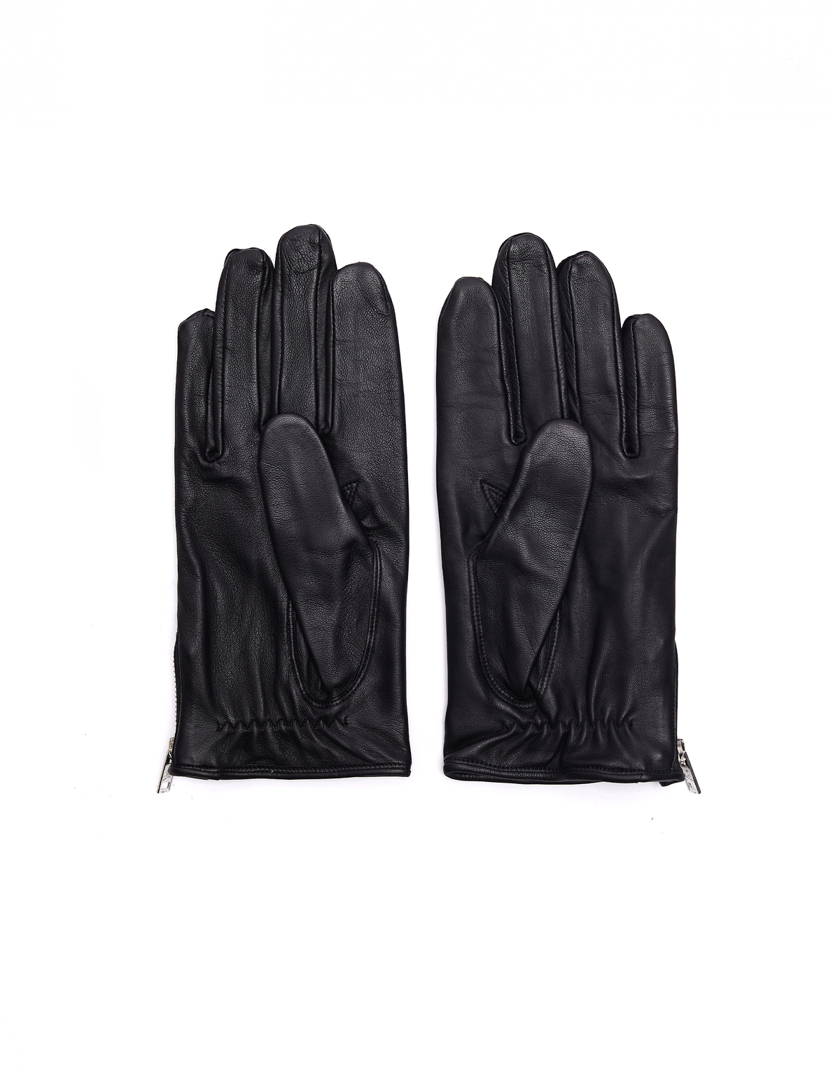 Mastermind WORLD Leather Logo Gloves - Black | Garmentory