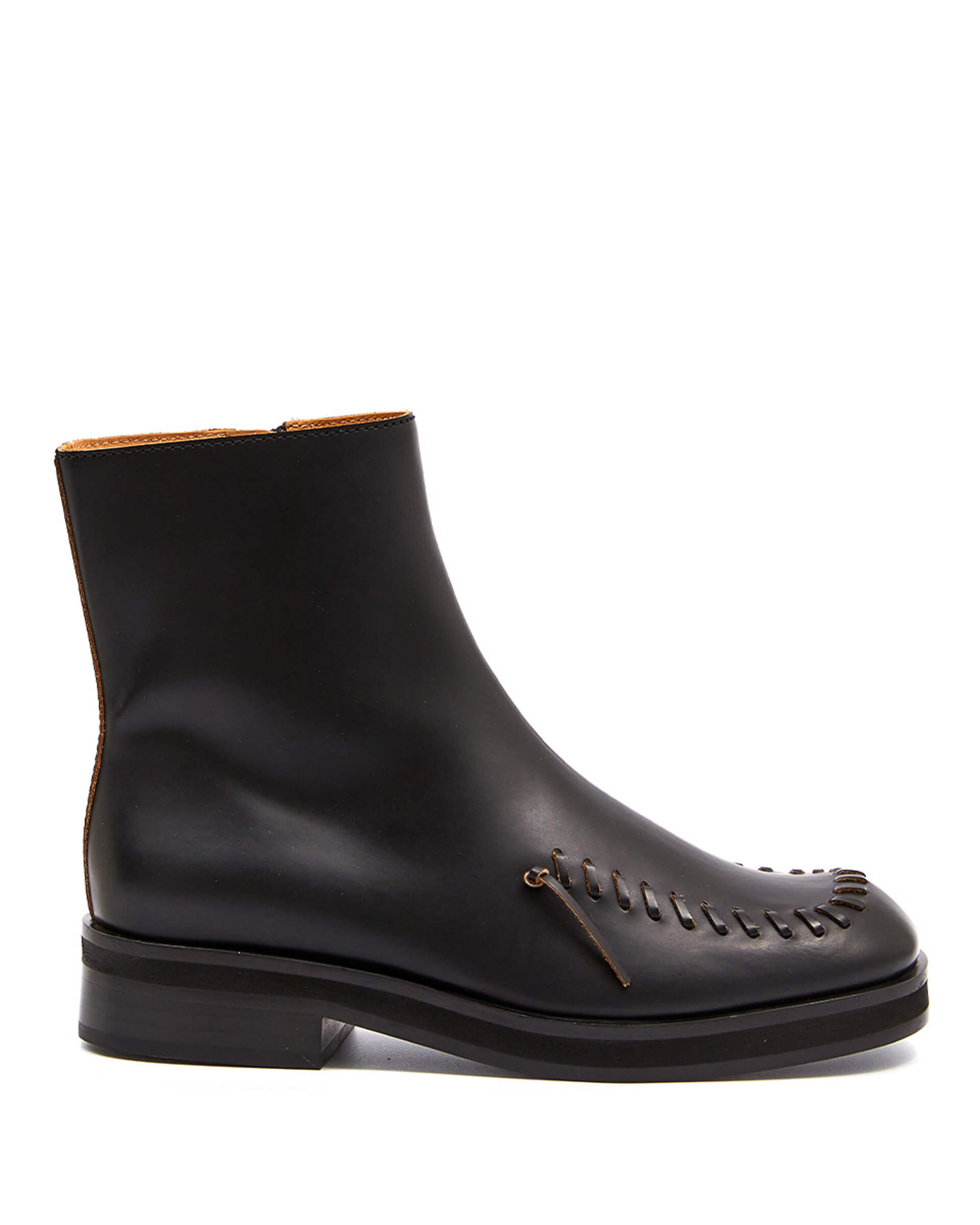 JW Anderson Ankle Boots with Contrast Stitching | Garmentory