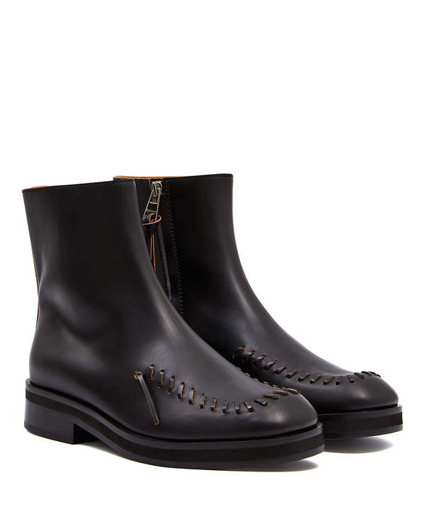 JW Anderson Ankle Boots with Contrast Stitching | Garmentory display picture 2