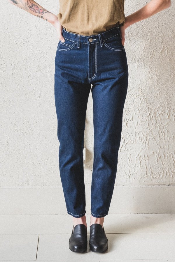 Shaina Mote Crop Jean - Dark Indigo Shaina Mote Crop Jean - Dark Indigo
