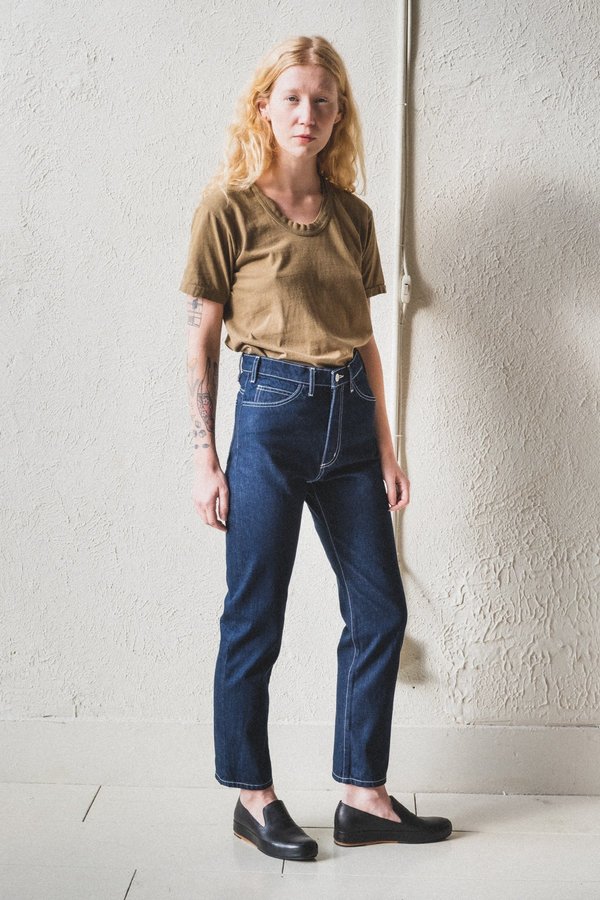 Shaina Mote Crop Jean - Dark Indigo Shaina Mote Crop Jean - Dark Indigo