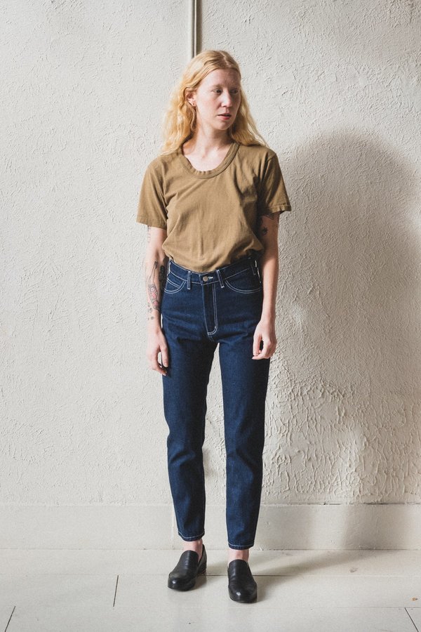 Shaina Mote Crop Jean - Dark Indigo Shaina Mote Crop Jean - Dark Indigo