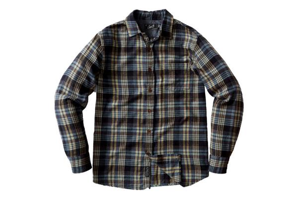 Grayers Sonora Light Weight Flannel Blue Haze - Black Grayers Sonora Light Weight Flannel Blue Haze - Black