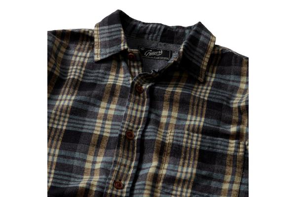 Grayers Sonora Light Weight Flannel Blue Haze - Black Grayers Sonora Light Weight Flannel Blue Haze - Black