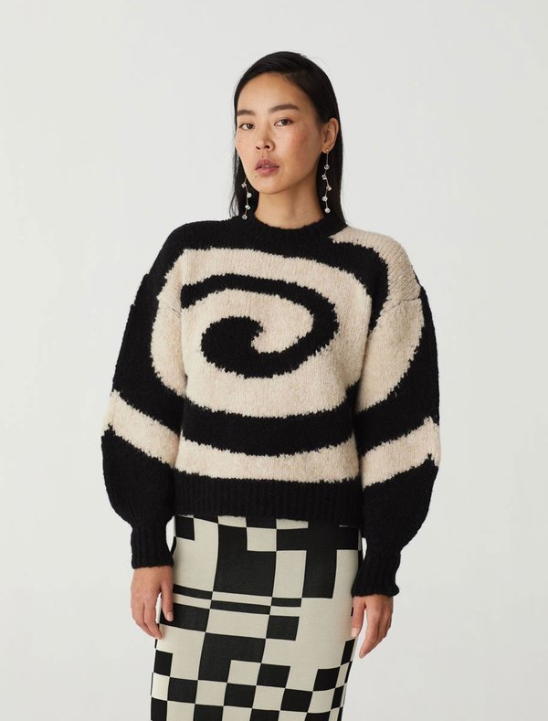 Paloma Wool Twister Sweater - Black/White | Garmentory