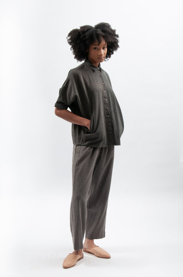 11.11. eleven eleven W Type Pants - Dark Gray