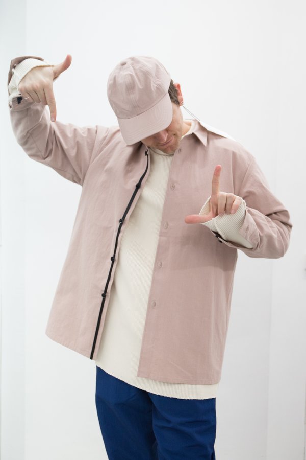 HELLO■Washed Doodle Typo Relaxed Fit 6Panel Cap_Khaki Washed Cotton 6-Panel Cap Green x Khaki – Front General Store