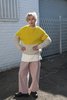 Man-tle Z1 Hand Knit Sweater - Unbleached/Yellow - Thumbnail 5