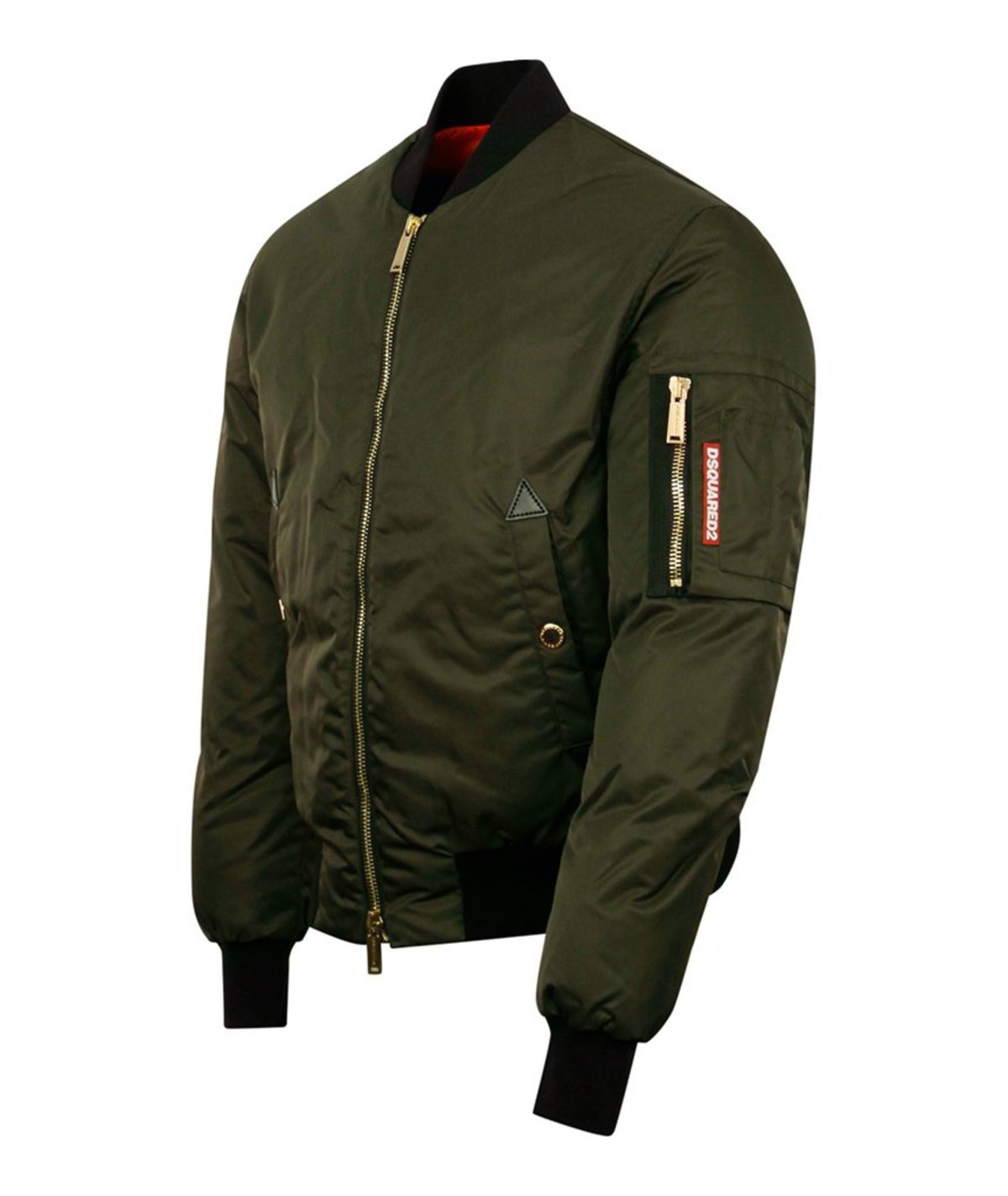 DSQUARED2 Icon Oversized Padded Aviator Bomber - Khaki