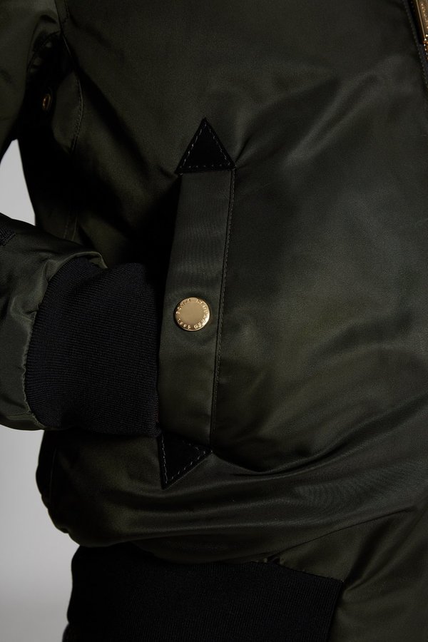 DSQUARED2 Icon Oversized Padded Aviator Bomber - Khaki | Garmentory