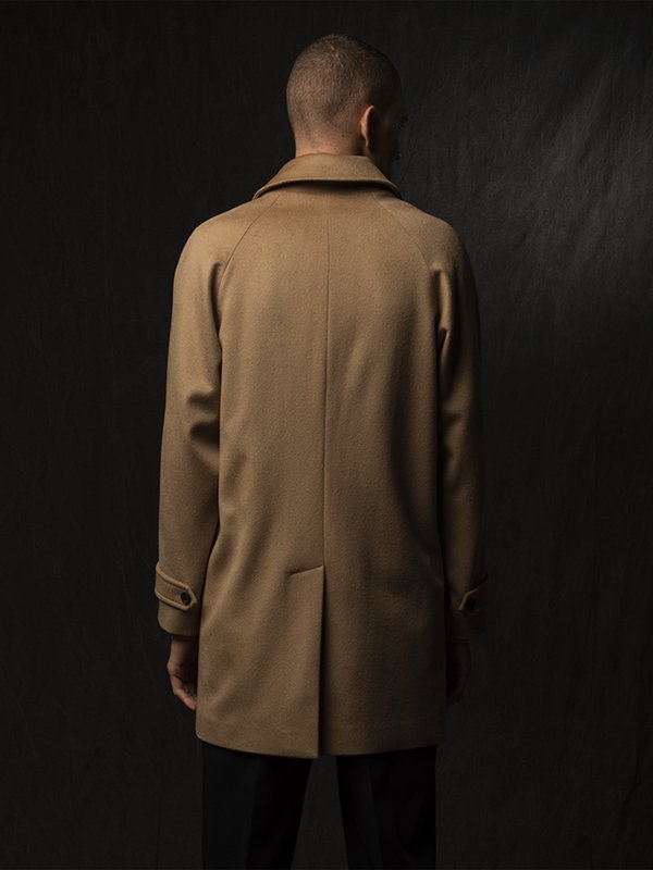 Pure Cashmere NYC Men Balmacaan Coat - Camel | Garmentory