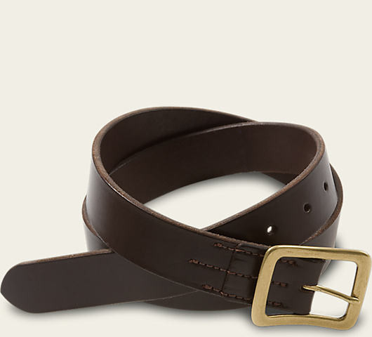 Red Wing Shoes Dark Brown Narrow Vegetable Tanned Leather Belt Red Wing Shoes Dark Brown Narrow Vegetable Tanned Leather Belt