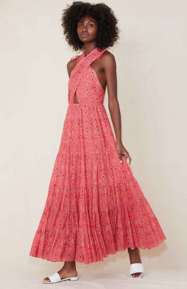 Ulla Johnson Karima Maxi Dress - Hibiscus Ulla Johnson Karima Maxi Dress - Hibiscus