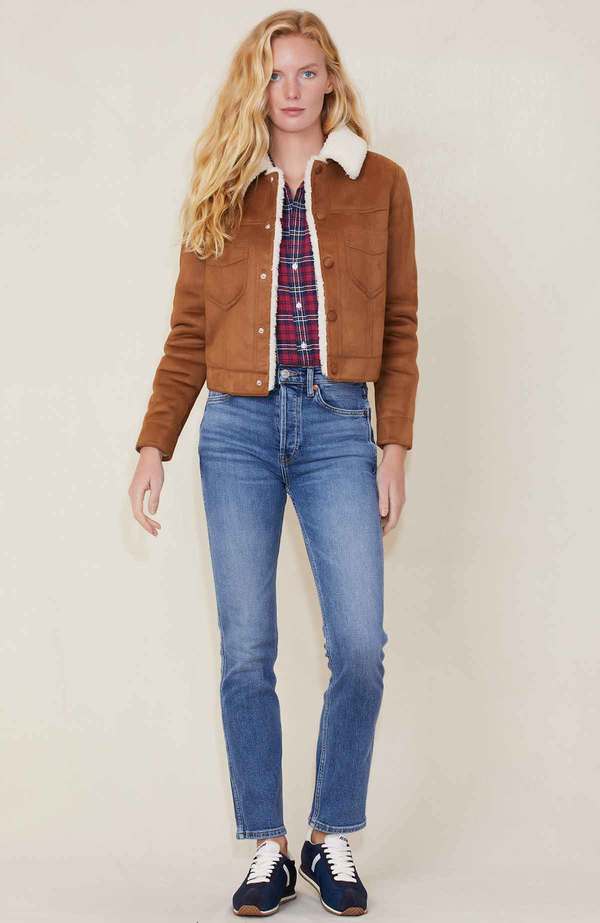 denim aviator jacket