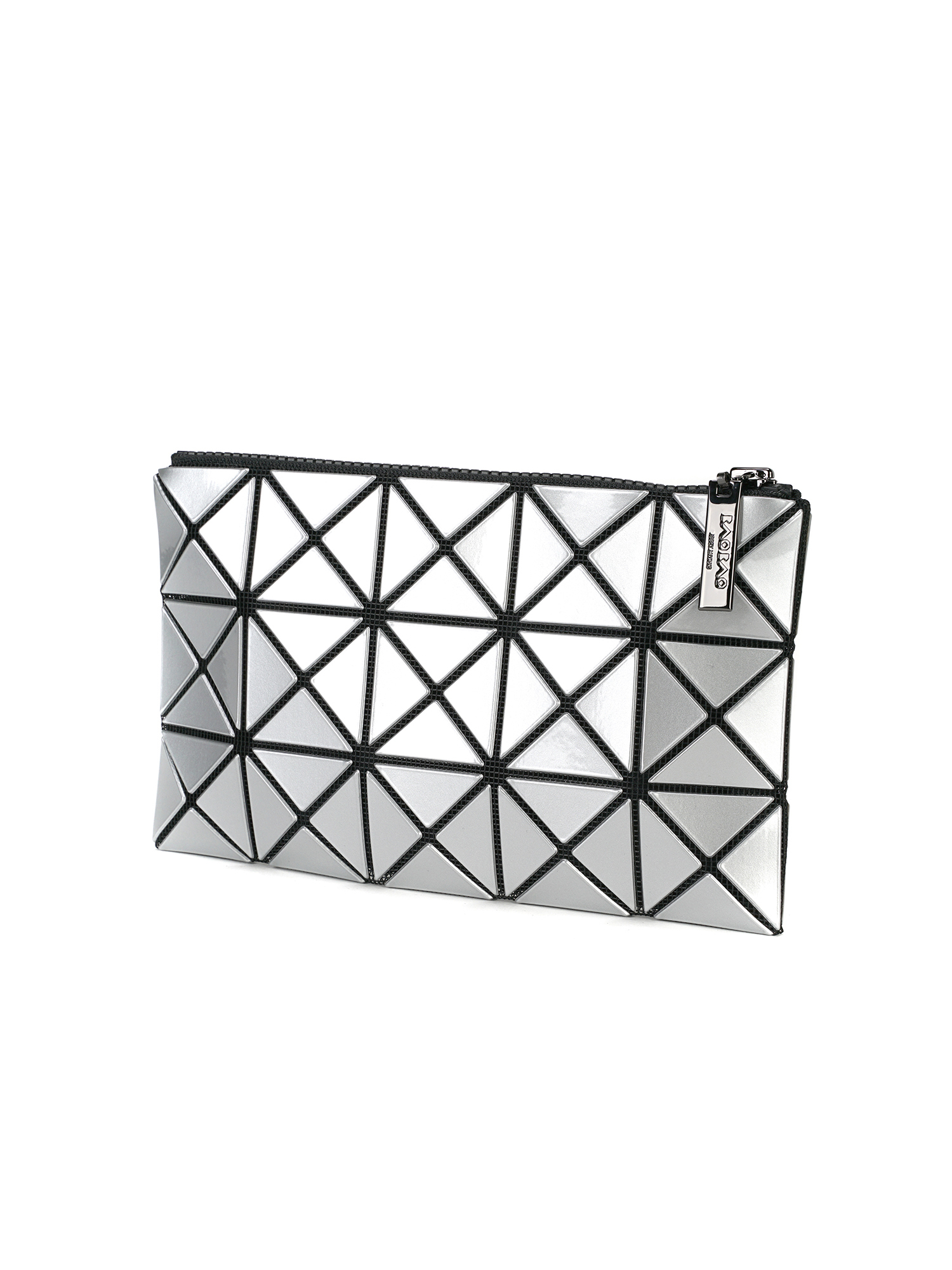BAO BAO ISSEY MIYAKE PRISM FLAT POUCH - SILVER | Garmentory