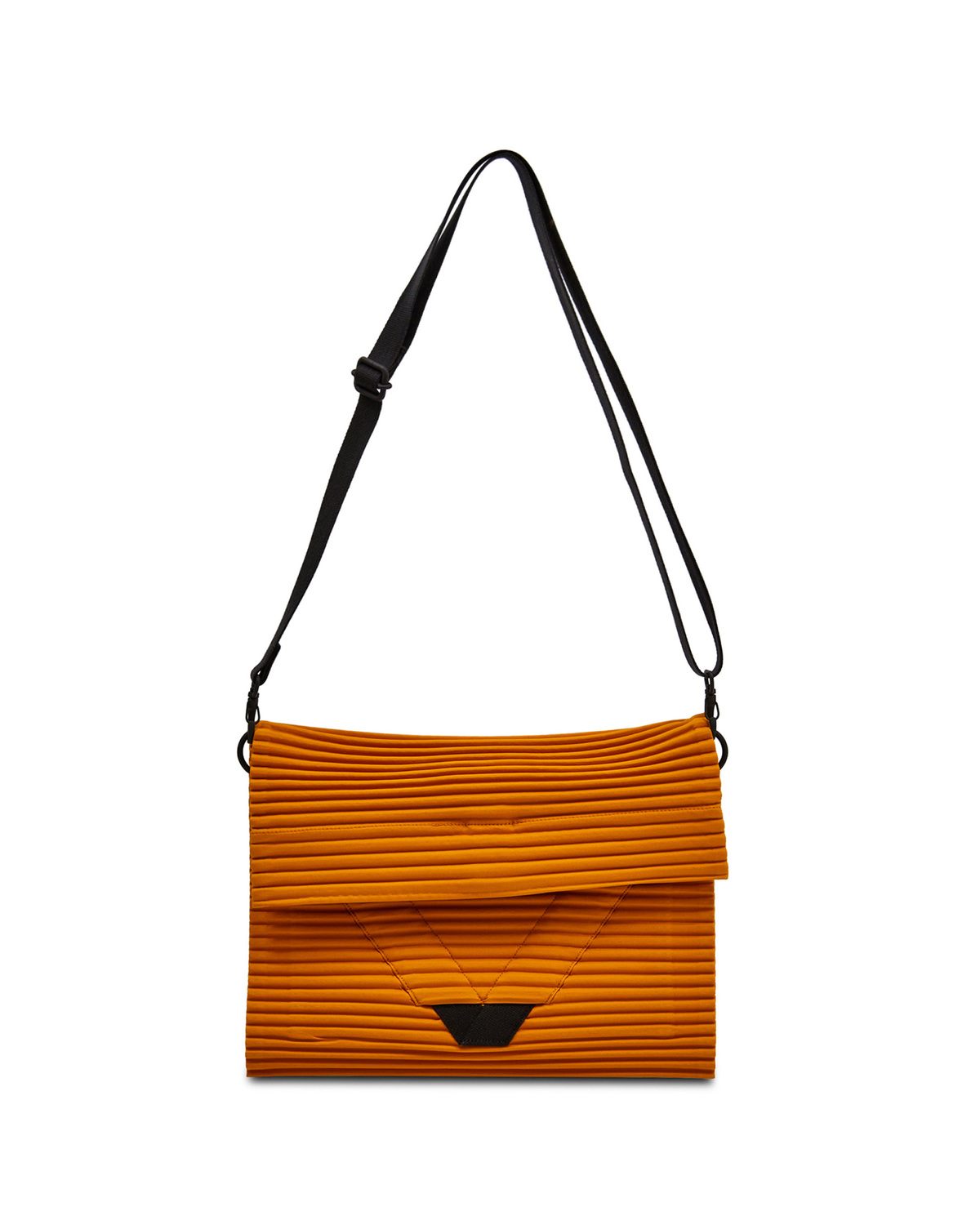 Homme Plissé Issey Miyake Pleated Shoulder Bag - Yellow | Garmentory
