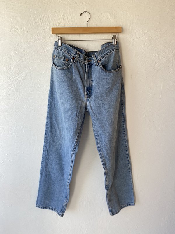 vintage light wash levis