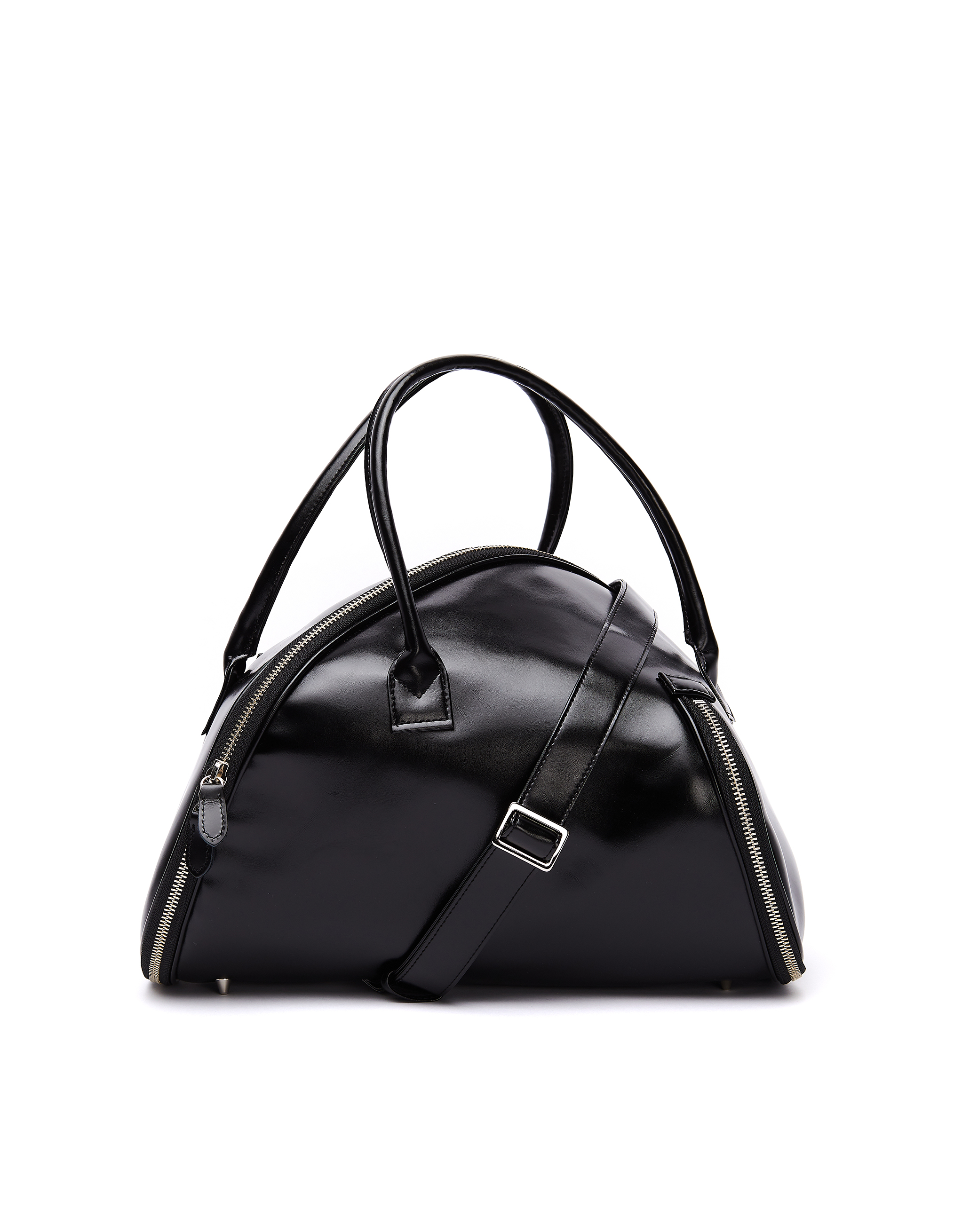 JUNYA WATANABE 小物類(その他) 黒 2000424M0200 Junya Watanabe Black Asymmetric Zip-Around Handbag - Black