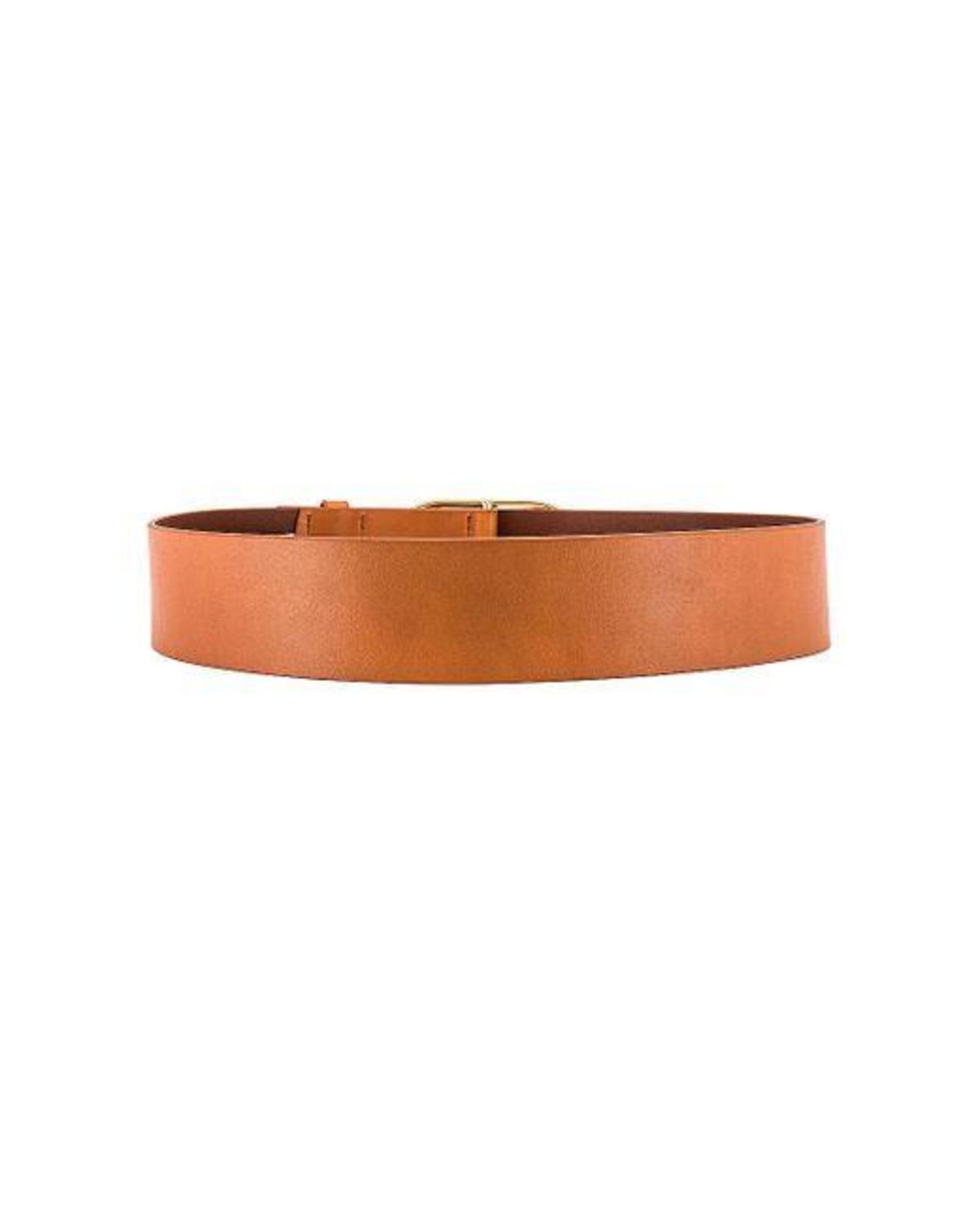 FRAME Denim Grand Oval Buckle Belt - Natural | Garmentory display picture 2