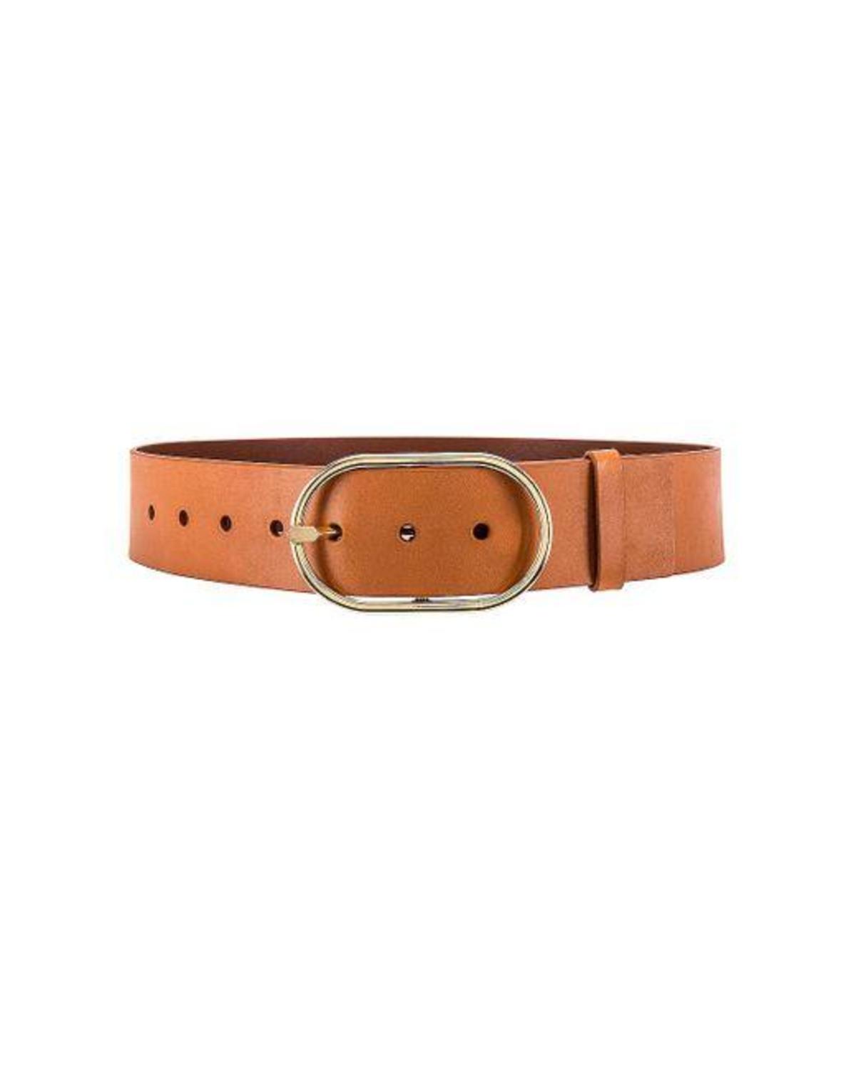FRAME Denim Grand Oval Buckle Belt - Natural | Garmentory display picture 3