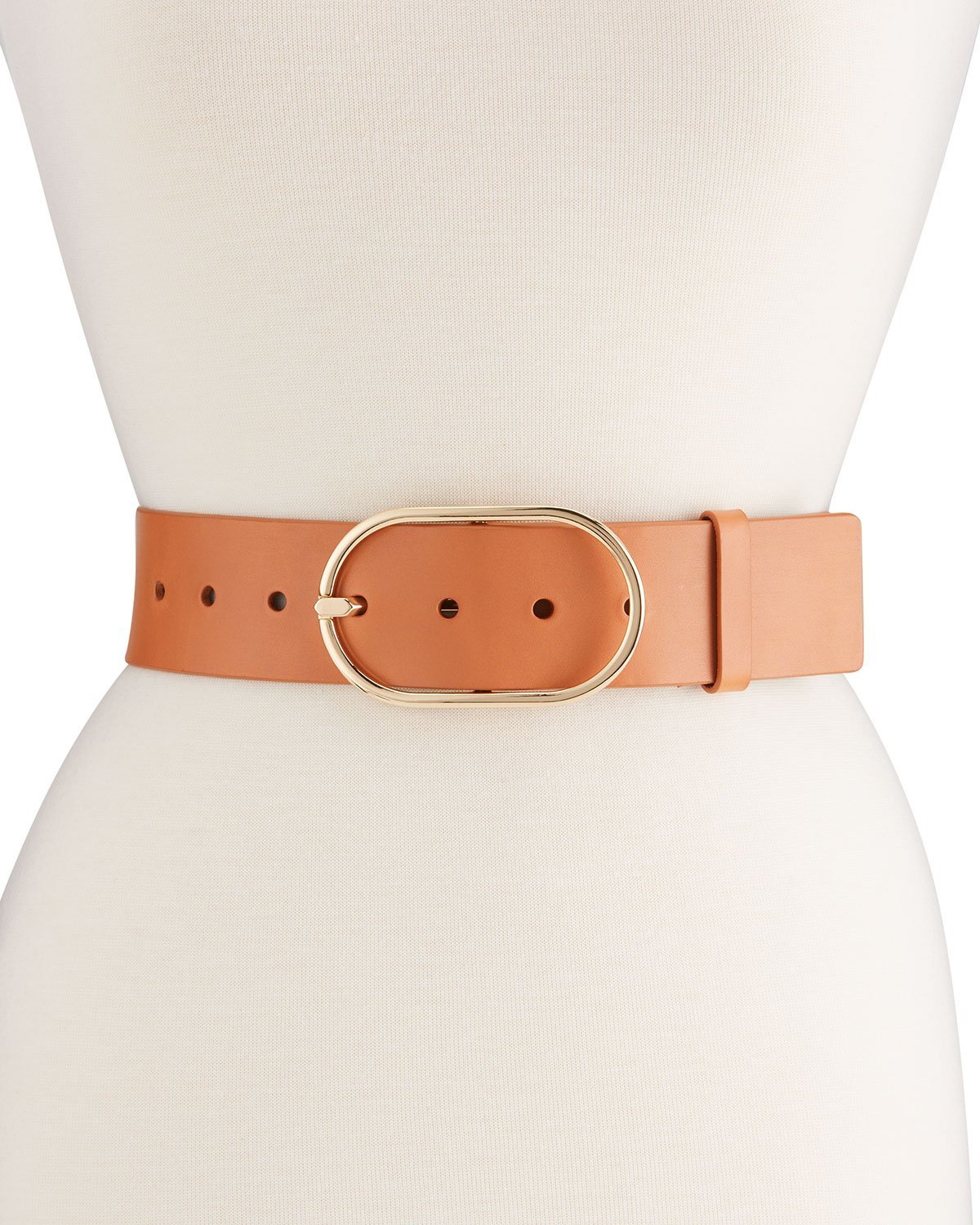 FRAME Denim Grand Oval Buckle Belt - Natural | Garmentory display picture 3