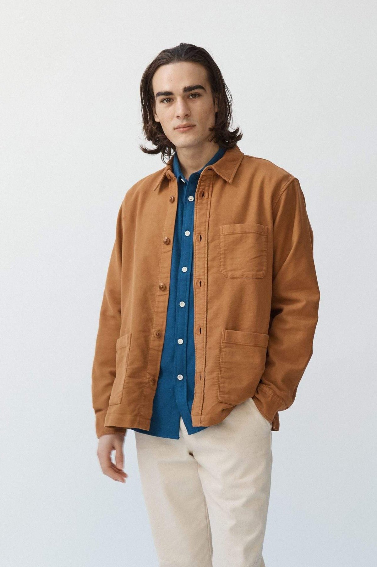 Corridor Moleskin Overshirt Umber Garmentory