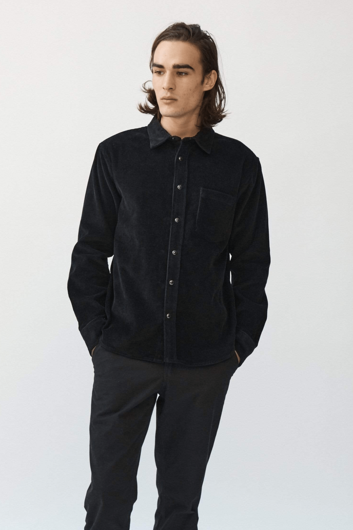 Corridor Snap Cord Shirt - Black - Image 2 of 3