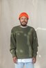 Velva Sheen Heavyweight Thermal Crewneck Sweater - Olive - Thumbnail 2