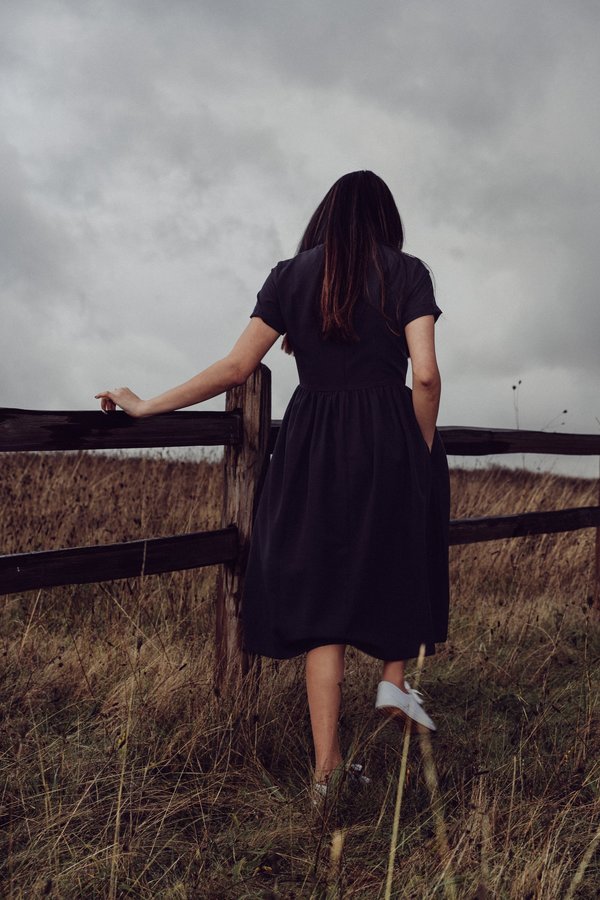Altar Houseline Olivia Dress - Charcoal | Garmentory Altar Houseline Olivia Dress - Charcoal | Garmentory