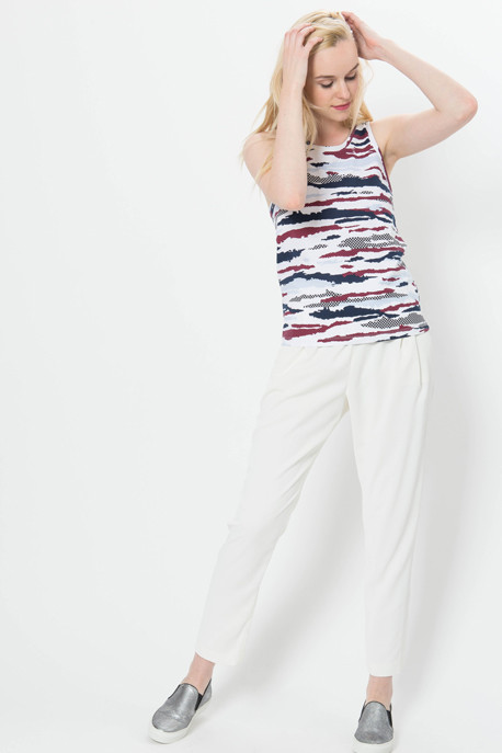 Être Cécile Camo Clouds Racer Back Tank Top Être Cécile Camo Clouds Racer Back Tank Top